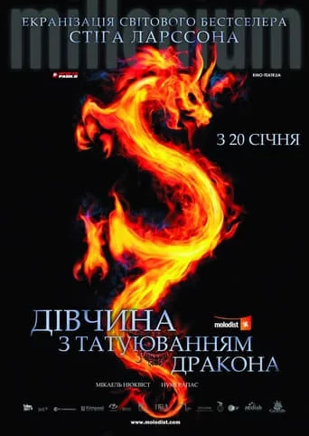 постер Дівчина з татуюванням дракона