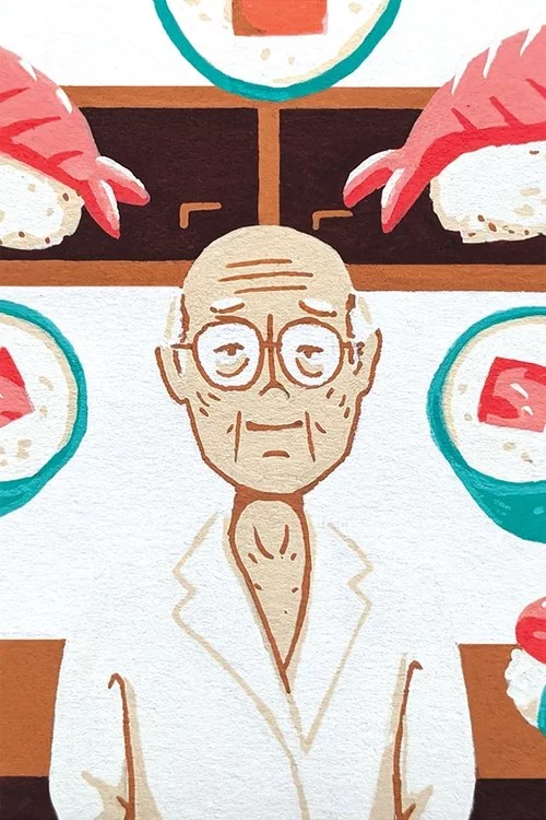 постер Cни Джіро Про Суші