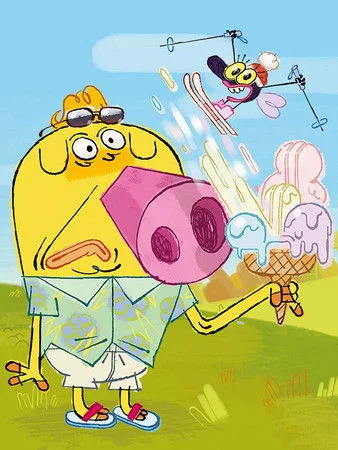 постер Хрюсик і Мухася