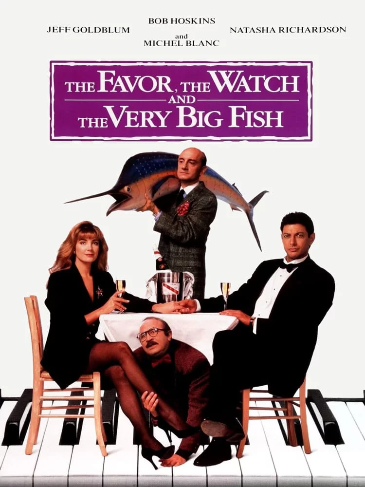 постер Послуга, годинник та дуже велика риба